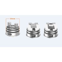GeekVape Tsunami Pro 25 mm RDALieferumfang:1x GeekVape Tsunami 25 mm1x Ersatzteilset1x Wide open Delrin Drip Tip1x Diagonal Delrin Drip Tip1x Edelstahl 510 Drip Tip1x 510er AdapterEigenschaftenDrip Tip Height: 12 mm Height: 36 mm (thread and drip tip excluded) Outside Diameter: 25 mm 4200geekvape14,00 CHFsmoke-shop.ch14,00 CHF