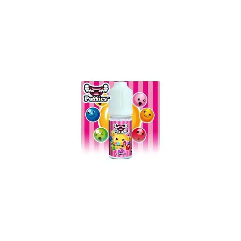Sweetles Puffies by SWOKE 10ml Fruchtbombe 0 mgLieferumfang: 10 ml Sweetles PuffiesGeschmack:&nbsp;So&nbsp;bunt wie sein Logo ist der Geschmack, Sweetles von puffies ™ ist eine spielerische Lust, bestehend aus fruchtigen Aromen und Süßigkeiten. &nbsp;Flasche 10 mlHergestellt in Frankreich&nbsp;50% VG / 50% PG Végétal100% Natürliche Aromen&nbsp;&nbsp;&nbsp;4320swoke1,50&nbsp;CHFsmoke-shop.ch1,50&nbsp;CHF