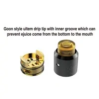 Dpro RDA Noir CoilArt Tröpfler - Metallic - BF 24mmLieferumfang: 1x Dpro RDA Noir CoilArt1 x Bottom Feeding 510 Pin1 x Allen Key2 x Fused Clapton Coil(CoilART Handmade Coil)1 x CottonSpare O-Rings Die CoilART DPRO RDA verfügt über ein Postless-Build-Deck mit vier Anschlüssen, ein intuitives Luftstrom-Konfigurationssystem, ein 24k vergoldetes Deck mit PEEK-Isolatoren und einen Umrüstsatz für die Einspeisung von unten.Durchmesser: 24mmHöhe: 36mmBefüllung: von oben oder von unten (bottom feeder - squonking)Auswechselbarer 510 Pin510 KonnektorMaterialien: Edelstahl, Ultem und PEEKLieferumfang:1x DPRO RDA Selbstwickler2x Fused Clapton Ni80 Wicklungen in 0.3ohm2x Japanische Watte1x BF Pin (Bottom Feeder)1x Ersatz O-Ringe und Ersatzschrauben1x Inbusschlüssel4732Coilart13,30 CHFsmoke-shop.ch13,30 CHF Dpro RDA Noir CoilArt Tröpfler - Metallic - BF 24mmLieferumfang: 1x Dpro RDA Noir CoilArt1 x Bottom Feeding 510 Pin1 x Allen Key2 x Fused Clapton Coil(CoilART Handmade Coil)1 x CottonSpare O-Rings Die CoilART DPRO RDA verfügt über ein Postless-Build-Deck mit vier Anschlüssen, ein intuitives Luftstrom-Konfigurationssystem, ein 24k vergoldetes Deck mit PEEK-Isolatoren und einen Umrüstsatz für die Einspeisung von unten.Durchmesser: 24mmHöhe: 36mmBefüllung: von oben oder von unten (bottom feeder - squonking)Auswechselbarer 510 Pin510 KonnektorMaterialien: Edelstahl, Ultem und PEEKLieferumfang:1x DPRO RDA Selbstwickler2x Fused Clapton Ni80 Wicklungen in 0.3ohm2x Japanische Watte1x BF Pin (Bottom Feeder)1x Ersatz O-Ringe und Ersatzschrauben1x Inbusschlüssel4732Coilart13,30 CHFsmoke-shop.ch13,30 CHF