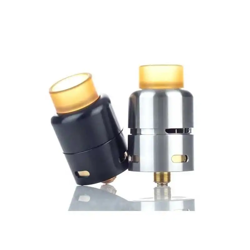 Azathoth RDA Noir Cthulhu 24 mmLieferumfang: 1x Azathoth RDA Noir Cthulhu  24 mm   ein Hex Key   ein 810 ULTEM Drip Tip   ein 510 Drip Tip Adapter   ein Bottom Feed Pin   ein Spare Part Pack ZubehörpacketCthulhu's Azathoth ist ein  24mm dripper aus Edelstahl. It has a deck that integrates two stations with four offset terminals and an adjustable bottom / side airflow device by screwing or unscrewing the top cap.4731CTHULHU MOD - BORO AIO26,70 CHFsmoke-shop.ch26,70 CHF