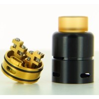 Azathoth RDA Noir Cthulhu 24 mmLieferumfang: 1x Azathoth RDA Noir Cthulhu  24 mm   ein Hex Key   ein 810 ULTEM Drip Tip   ein 510 Drip Tip Adapter   ein Bottom Feed Pin   ein Spare Part Pack ZubehörpacketCthulhu's Azathoth ist ein  24mm dripper aus Edelstahl. It has a deck that integrates two stations with four offset terminals and an adjustable bottom / side airflow device by screwing or unscrewing the top cap.4731CTHULHU MOD - BORO AIO26,70 CHFsmoke-shop.ch26,70 CHF