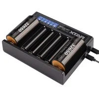 6- Fach Ladegerät MC6 Queen Ant Xtar Light von XTarLieferumfang: 1 x Ladegerät MC6 Queen Ant Xtar Light von XTar Das MC6 Queen Ladegerät ist ein Sechs-Schacht-Ladegerät zum Laden von Li-Ion und Li-Ion IMR Akkus. Die sechs Ladeschächte arbeiten unabhängig voneinander. Ein maximaler Ladestrom von 2A wird bei der Nutzung von zwei Ladeschächten (Schacht 1 und 6) erreicht.Farbe: schwarz4901Xtar Charger38,10 CHFsmoke-shop.ch38,10 CHF