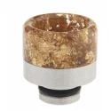 Drip Tip 510 Resin gold + Edelstahl 16 mm