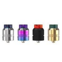 Iconic von Vandy Vape Squonker RDA SelbstwickelverdampferLieferumfang 1 x Iconic RDA (mit Resin DripTip)1 x Delrin DocTio1 x Frosted DocTip1 x Sqounk Pin1 x Ersatzteiletasche1 x BenutzerhandbuchEigenschaften:Durchmesser: 24 mmHöhe: 25 mmGewicht: 128 gMaterial: EdelstahlAnschluss: 510er Pin (Normal und Bottom)Deck: Dual-Coil Klemm-DeckBefüllung: TröpflerAirflow: 4-fache Airflow 5441Vandy Vape Full Steam Ahead8,00 CHFsmoke-shop.ch8,00 CHF