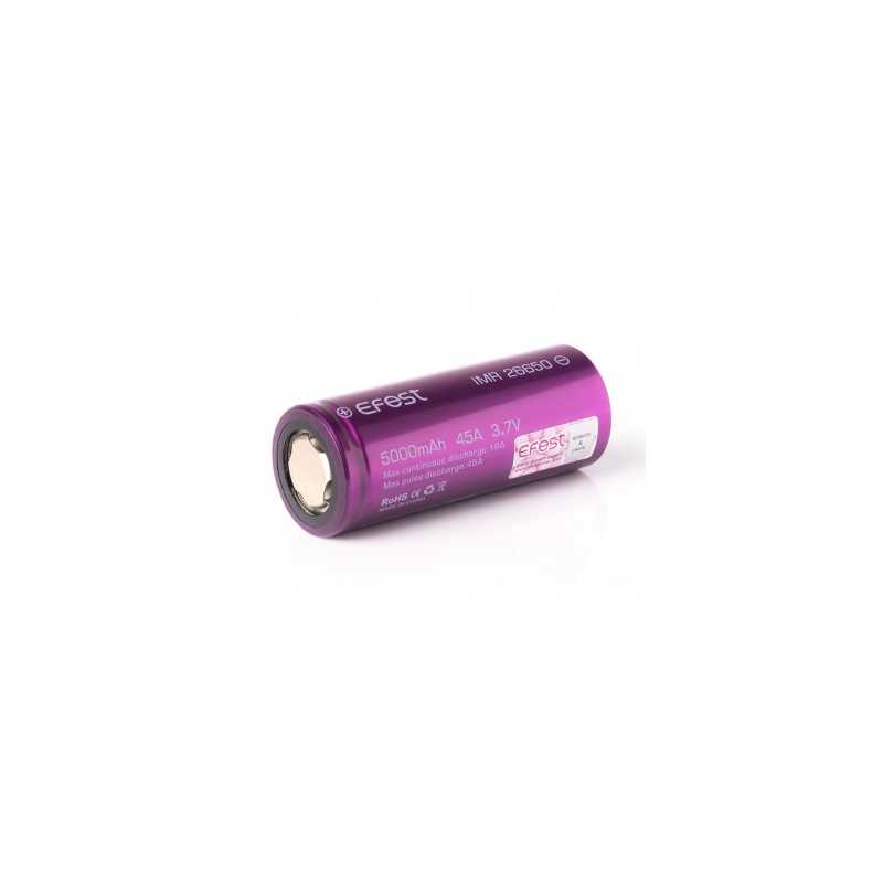 Efest Purple IMR26650 - 4200mAh, 32A (High Drain) 26650Efest Purple IMR26650 - 4200mAh, 32A (High Drain) 26650Lierferumfang: 1x Efest Purple IMR 26650 mit 4200 mAh 3,7V ungeschützt Kurzzeitig 45AAnwendungsbereiche: Industrie, Elektromobilität, LEDs und Modellbau. Empfohlen für geregelte Akkuträger und Taschenlampen mit integrierter BMS-Schutzschaltung.3437Efest12,70 CHFsmoke-shop.ch12,70 CHF