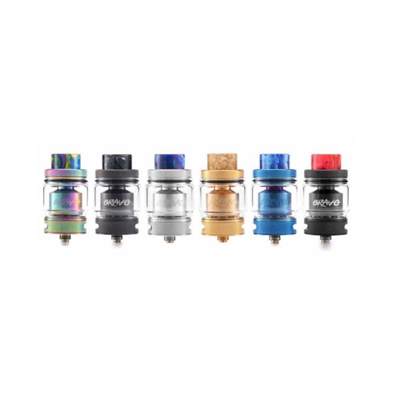 Wotofo Bravo 25 mm RTA (Selbstwickelverdampfer)Lieferumfang:  1 Bravo RTA (Selbstwickelverdampfer von WOTOFO1 Manual 1 pyrex tube (4.5ml)1 pyrex tube (6ml)1 Drip Tip 5101 bag of Japanese Cotton3 Comp Wire resistors Ni801 Lot of accessories and screw5556Wotofo 18,00 CHFsmoke-shop.ch18,00 CHF