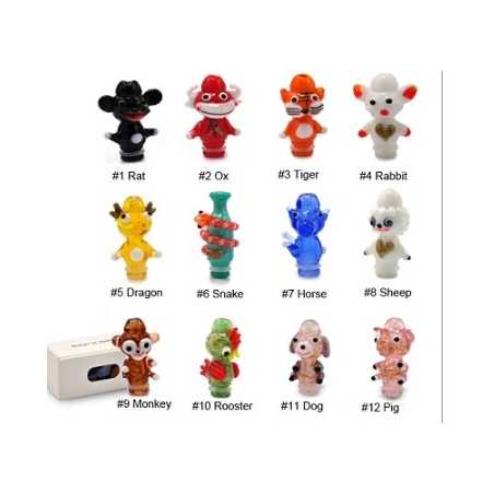 Drip Tip 510 Glas -Chinesische Jahreszahl- Drip Tip 510 Glas -Chinesische Jahreszahl-