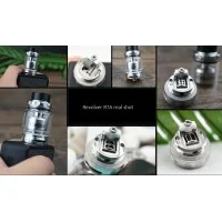 Revolver 5ml RTA 24mm Verdampfer Tank - Vandy VapeLieferumfang: 1x VandyVape Revolver 5ml RTA Verdampfer Tank1 x Revolver RTA1 x 810er DripTip1 x Ersatzglas1 x ErsatzteiletascheEigenschaften: Durchmesser: 25 mmHöhe: 45 mmGewicht: 138 gAnschluss: 510er Pin (normal und BF)Füllvolumen: 5 mlDeck: Single-Coil DeckBefüllung: Topfill-System und Bottom FeedAirflow: innovative „Revolver“ Airflow 6259Vandy Vape Full Steam Ahead22,40 CHFsmoke-shop.ch22,40 CHF