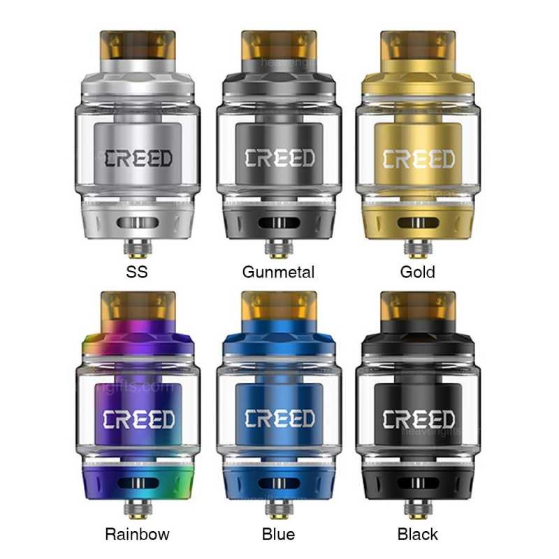 Creed RTA 6.5 ml Selbstwickelverdampfer von GeekvapeLieferumfang: 1x Creed RTA mit 6.5 ml Selbstwickel-Tankverdampfer◾Für grosse Wolken und gute Aromen ◾Kapazität von 4,5ml oder 6.5 ml ◾Ersatz Pyrex für 4.5 ml Tank◾two oder singel Coil wickelbar ◾Neues Luftstromsystem 6433geekvape20,00 CHFsmoke-shop.ch20,00 CHF