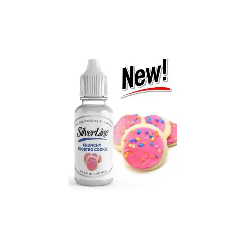 Crunchy Frosted Cookie- Silver Line von Capella Aroma 13ml (DIY)Lieferumfang: 1x Capella Aroma 13mlSavory crunch topped with creamy frosting and sprinkles. Soft, buttery and light cookie goodness.&nbsp;&nbsp;&nbsp;6488Capella Flavours4,10&nbsp;CHFsmoke-shop.ch4,10&nbsp;CHF