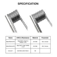 8x Hybrid Alpha Braid coils 2 in 1 - Geekvape - vorgewickelte Coils (F205)Lieferumfang: 8x Hybrid Alpha Braid coils 2in1 - Geekvape - vorgewickelte Coils+ Coil Tool von Geekvape4x Alpha Braid Coils 30ga *2 KA1 + 40ga*2 * 16 NI80 = 0.35 ohm4x Alpha Braid Coils 28ga*2 KA1 + 50g*16 (N80) = 0.45 ohm6917geekvape11,90 CHFsmoke-shop.ch11,90 CHF 8x Hybrid Alpha Braid coils 2 in 1 - Geekvape - vorgewickelte Coils (F205)Lieferumfang: 8x Hybrid Alpha Braid coils 2in1 - Geekvape - vorgewickelte Coils+ Coil Tool von Geekvape4x Alpha Braid Coils 30ga *2 KA1 + 40ga*2 * 16 NI80 = 0.35 ohm4x Alpha Braid Coils 28ga*2 KA1 + 50g*16 (N80) = 0.45 ohm6917geekvape11,90 CHFsmoke-shop.ch11,90 CHF