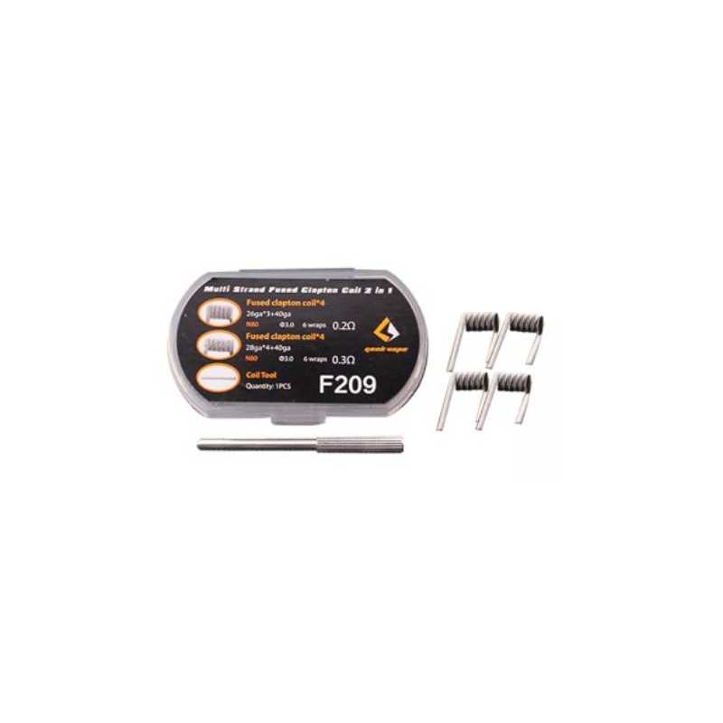 8x Multi Strand Fused Clapton Coils 2 in 1 - Geekvape - vorgewickelte Coils (F209)Lieferumfang: 8x Multi Strand Fused Clapton Coil 2 in 1- Geekvape - vorgewickelte Coils + Coil Tool von Geekvape Material: N90AWG: 26ga*3+40ga, 28ga*4+40gaResistance: 0.2ohm,0.3ohm 6918geekvape9,90 CHFsmoke-shop.ch9,90 CHF 8x Multi Strand Fused Clapton Coils 2 in 1 - Geekvape - vorgewickelte Coils (F209)Lieferumfang: 8x Multi Strand Fused Clapton Coil 2 in 1- Geekvape - vorgewickelte Coils + Coil Tool von Geekvape Material: N90AWG: 26ga*3+40ga, 28ga*4+40gaResistance: 0.2ohm,0.3ohm 6918geekvape9,90 CHFsmoke-shop.ch9,90 CHF