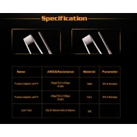 8x MTL Fused Clapton Coil 2 in 1 - Geekvape - vorgewickelte Coils (208)Lieferumfang: 8x MTL Fused Clapton Coil 2 in 1 2 in 1- Geekvape - vorgewickelte Coils + Coil Tool von GeekvapeMaterial: N80 and KA1 for Coils, SS for Coil ToolResistance: 0.6ohm / 0.8ohm 6919geekvape11,90 CHFsmoke-shop.ch11,90 CHF 8x MTL Fused Clapton Coil 2 in 1 - Geekvape - vorgewickelte Coils (208)Lieferumfang: 8x MTL Fused Clapton Coil 2 in 1 2 in 1- Geekvape - vorgewickelte Coils + Coil Tool von GeekvapeMaterial: N80 and KA1 for Coils, SS for Coil ToolResistance: 0.6ohm / 0.8ohm 6919geekvape11,90 CHFsmoke-shop.ch11,90 CHF
