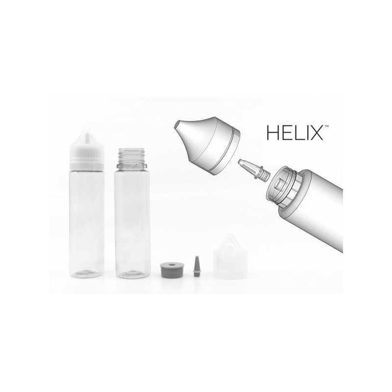 HELIX Flasche 60/90 ml (Abschraubsystem)Lieferumfang: 1x HELIX™ PET Flasche mit Schraubverschlussermöglicht ein einfaches Abschrauben der Füllspitze und bietet einen schnellen und sauberen Zugang zur Flasche, während eine fest sitzende, unbeschädigte Füllspitze erhalten bleibt.Weltweit patentiertes DesignAbnehmbare Spitze mit Fingergriffen. 7073Flaschen2,90 CHFsmoke-shop.ch2,90 CHF
