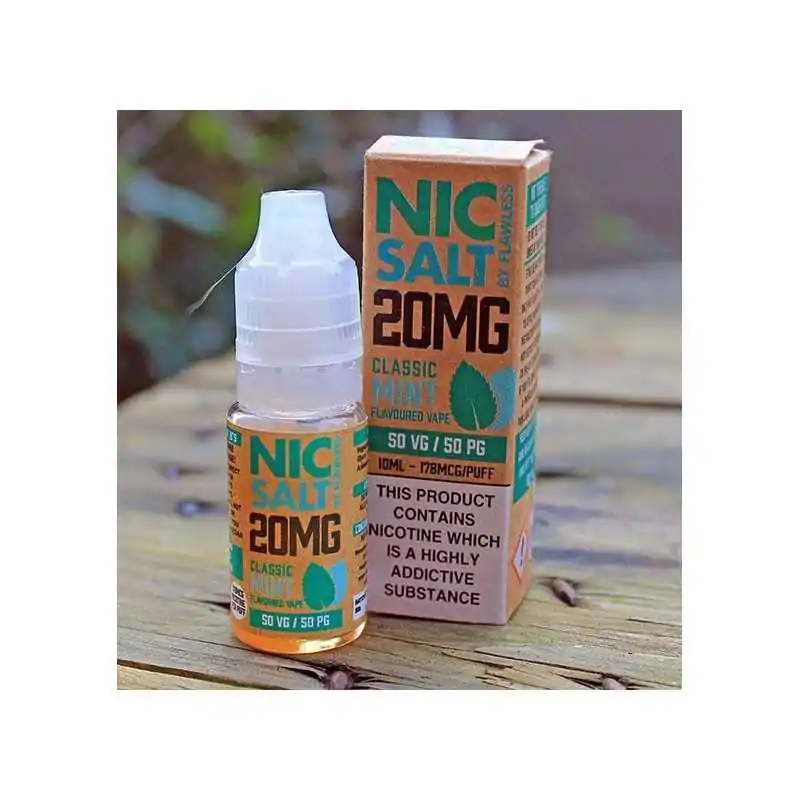 Nic Salt - Classic Mint 20mg 10ml - Nikotinsalz-Lieferumfang: Nic Salt -&nbsp;Classic Mint 20mg10ml PetGeschmack:&nbsp; Minze7105Flawless E-Liquid UK6,90&nbsp;CHFsmoke-shop.ch6,90&nbsp;CHF