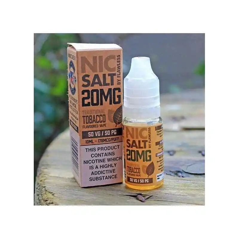 Nic Salt - Traditional Tobacco 20mg 10ml - Nikotinsalz-Lieferumfang: Nic Salt - Traditional Tobacco 20mg 10ml - Nikotinsalz-10ml PetGeschmack:&nbsp; Tobacco leaf7106Flawless E-Liquid UK6,90&nbsp;CHFsmoke-shop.ch6,90&nbsp;CHF