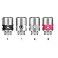 Drip Tip 510 Stern Edelstahl und POM mit einstellbarer Airflow - Schwarz-Lieferumfang:&nbsp;Drip Tip 510 Edelstahl und POM mit einstellbarer Airflow - Schwarz-Motiv: Schwarz , SternDrip Tips passend auf Verdampfer mit 510&nbsp;Anschlüssen (Standart) 7138Drip Tip4,90&nbsp;CHFsmoke-shop.ch4,90&nbsp;CHF