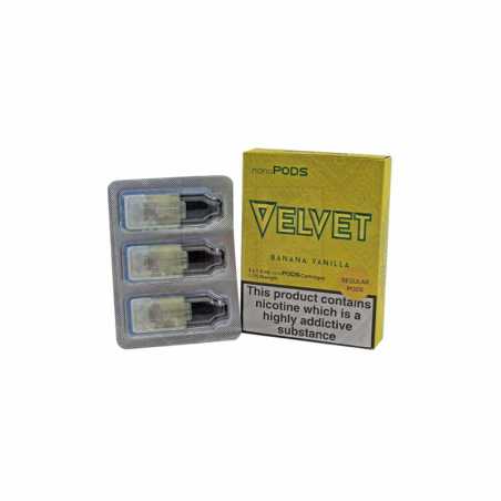 Velvet Banana Vanilla NanoPods 3 x 1.5ml 1.7% Velvet Banana Vanilla NanoPods 3 x 1.5ml 1.7%