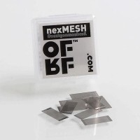 NexMesh 0.13ohm von OFRF (Mesh)Lieferumfang:  10x NexMesh 0.13ohm von OFRF (Mesh)The NexMesh measures 16mm by 6.8mm for a value of 0.13ΩEvolve your flavor experience. Explore the next generation of mesh coil design with nexMESH triple density gird mesh. Uniform mesh weave with 3x more holes delivers rapid power transfer for lightening fast heating with less spit back.7619OFRF7,10 CHFsmoke-shop.ch7,10 CHF