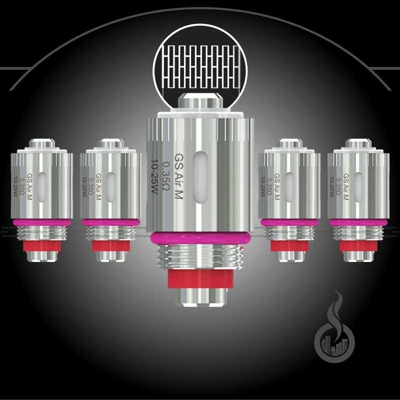 5x Eleaf GS Air M (MESH) Heads 0.35 ohm Verdampferköpfe 5x Eleaf GS Air M (MESH) Heads 0.35 ohm Verdampferköpfe