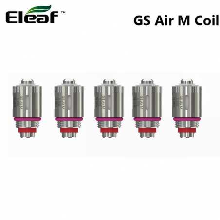 5x Eleaf GS Air M (MESH) Heads 0.35 ohm Verdampferköpfe 5x Eleaf GS Air M (MESH) Heads 0.35 ohm Verdampferköpfe