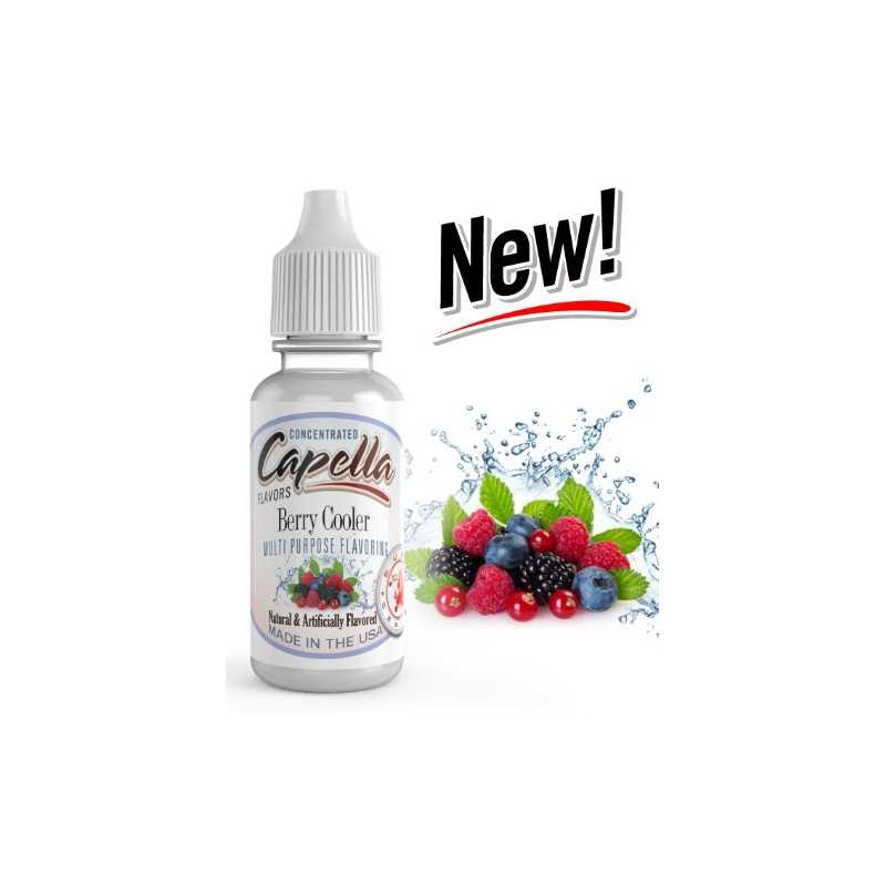 Berry Cooler - Capella Aroma 13ml (DIY)13 ml Capella Aroma Berry Cooler zum Mischen mit Basis-LiquidCool down your taste buds with this powerful blend of eucalyptus, anise, and sweet fruit esters.Die Capella Aromen werden in einer PE-Flasche mit Tropfauslass versendet.Empfohlene Dosierung: ca. 5%-10% (0,5-1ml Aroma auf 10ml Basis-Liquid) Bitte die Dosierung an den VG Anteil der Basis anpassen (mehr VG = mehr Aroma)7627Capella Flavours5,80 CHFsmoke-shop.ch5,80 CHF