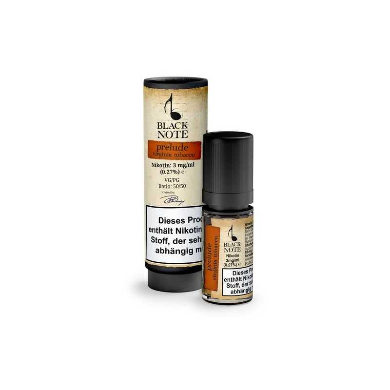 Black Note - Prelude- 10ml - 6mg NikotinLieferumfang. Black Note - Prelude- 10ml - vers. NikotinstärkenGeschmack: Gewachsen in den sandigen Auen am Fuße der italienischen Alpen, hat der Virginia Tabak subtile, zurückhaltende Aromen die dem besonderen veronesischem Boden zu verdanken sind. Nach der Ernte wird der Tabak ofengetrocknet um ihm die Aromen seines natürlichen Zuckers und Harzes zu entlocken. 50%50%7735Black Note Premium Liquids6,90 CHFsmoke-shop.ch6,90 CHF