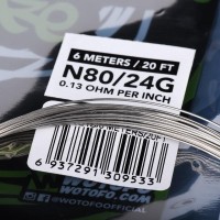 6-Meter Ni80 Competition Wire Wotofo (Wickeldraht)Lieferumfang:  6 Meter Ni80 Competition Wire Wotofo (Wickeldraht) Material: N80Wotofo Ni80 Competition Wire is available in 24 or 26 gauge. Low Resistance wire is perfect for sub ohm coil builds. Wotofo Ni80 Competition Wire are premium quality wires so they are easy to handle and cut. Hersteller Wotofo7779Wotofo 4,70 CHFsmoke-shop.ch4,70 CHF