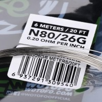 6-Meter Ni80 Competition Wire Wotofo (Wickeldraht)Lieferumfang:  6 Meter Ni80 Competition Wire Wotofo (Wickeldraht) Material: N80Wotofo Ni80 Competition Wire is available in 24 or 26 gauge. Low Resistance wire is perfect for sub ohm coil builds. Wotofo Ni80 Competition Wire are premium quality wires so they are easy to handle and cut. Hersteller Wotofo7779Wotofo 4,70 CHFsmoke-shop.ch4,70 CHF