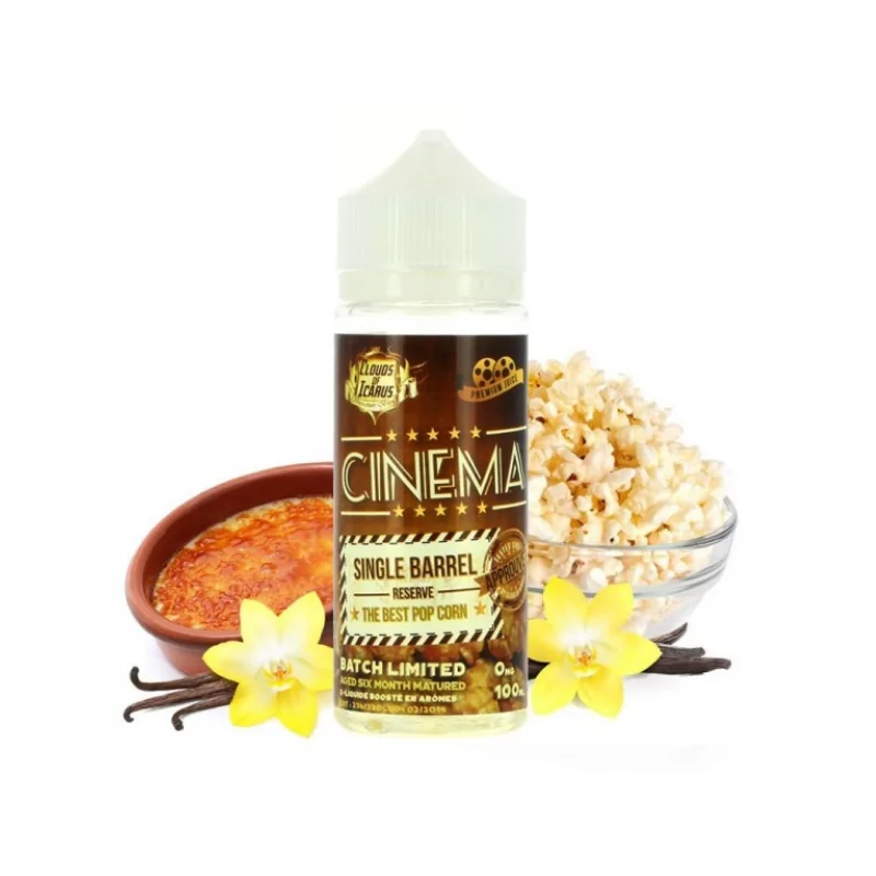 LIMITED EDITION: Cinema Reserve Act I - 100ml of Icarus CloudNur für kurze Zeit:1x Cinema Reserve 100ml of Icarus Cloud Reference: Limitierte VersionSINGEL BARREL 6 Monate gereift Geschmack:  Vanilla , Creme Brûlée und Popcorn Caramel Available in 0mgLimited edition of the famous Cinema of Cloud of Icarus in an already steeppée version of 6 months! 4594clouds of icarus22,90 CHFsmoke-shop.ch22,90 CHF