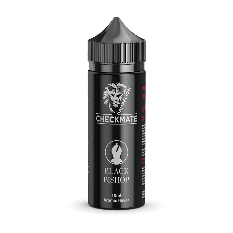 BLACK BISHOP - Dampflion Checkmate Aroma 10ml (Longfill DIY)Lieferumfang: 1x BLACK BISHOP - Dampflion Checkmate Aroma 10mlGeschmack: feine, reife Blaubeere abgeschmeckt mit einer leichten Anis Note und einem Hauch an Frische.Dosierung: 10ml PET Flasche mit Kunststoff Schraubkappe + 120ml Chubby Gorilla FlascheINFORMATION: Damit das Aroma den vollen Geschmack entwickelt, benötigt es etwas Zeit. Am besten lassen Sie ihr gemischtes Liquid ca. 5 - 10 Tage reifen. 8181Dampflion14,90 CHFsmoke-shop.ch14,90 CHF BLACK BISHOP - Dampflion Checkmate Aroma 10ml (Longfill DIY)Lieferumfang: 1x BLACK BISHOP - Dampflion Checkmate Aroma 10mlGeschmack: feine, reife Blaubeere abgeschmeckt mit einer leichten Anis Note und einem Hauch an Frische.Dosierung: 10ml PET Flasche mit Kunststoff Schraubkappe + 120ml Chubby Gorilla FlascheINFORMATION: Damit das Aroma den vollen Geschmack entwickelt, benötigt es etwas Zeit. Am besten lassen Sie ihr gemischtes Liquid ca. 5 - 10 Tage reifen. 8181Dampflion14,90 CHFsmoke-shop.ch14,90 CHF