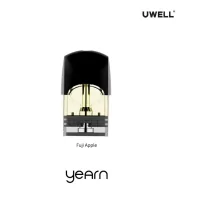 2x Fuji Apple Yearn Pod von Uwell 20 mgDie passende (Ersatz) Kartusche für das Yearn Pod SystemDie Yearn Kartusche von Uwell mit dem fruchtigen und tropischen Apfel geschmack und hat 20 mg/ml Nikotinsalz. Der Pod hat eine Füllmenge von 1.5 ml und einen Widerstand von 1.4 OhmLieferumfang: 2 PodsWichtig: Zum Aktivieren werden die Pods in den Yarn Akkuträger hingeschoben. Danach sollten sie 10 Minuten einwirken um den optimalen Geschmack entfalten zu können8263Uwell 1,50 CHFsmoke-shop.ch1,50 CHF