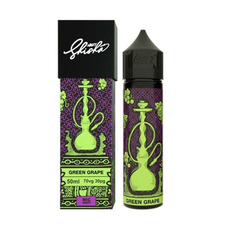 NASTY JUICE SHISHA - GREEN GRAPE 0MG 50ML SHORTFILLLieferumfang:  50 ml NASTY JUICE SHISHA - GREEN GRAPE 0MG SHORTFILLGeschmack: Green Grape by Nasty Juice Shisha is a amazingly refreshing vape featuring the freshest of green grapes full of juicy flavour. This vape is delicious to taste with an equally moreish aroma.  PG / VG 30 / 70 - 00mg Überdosisertes E-LiquidE-Liquide 50ML 0MG BoostMade in Malaysia - 70 VG8327Nasty Juice19,00 CHFsmoke-shop.ch19,00 CHF