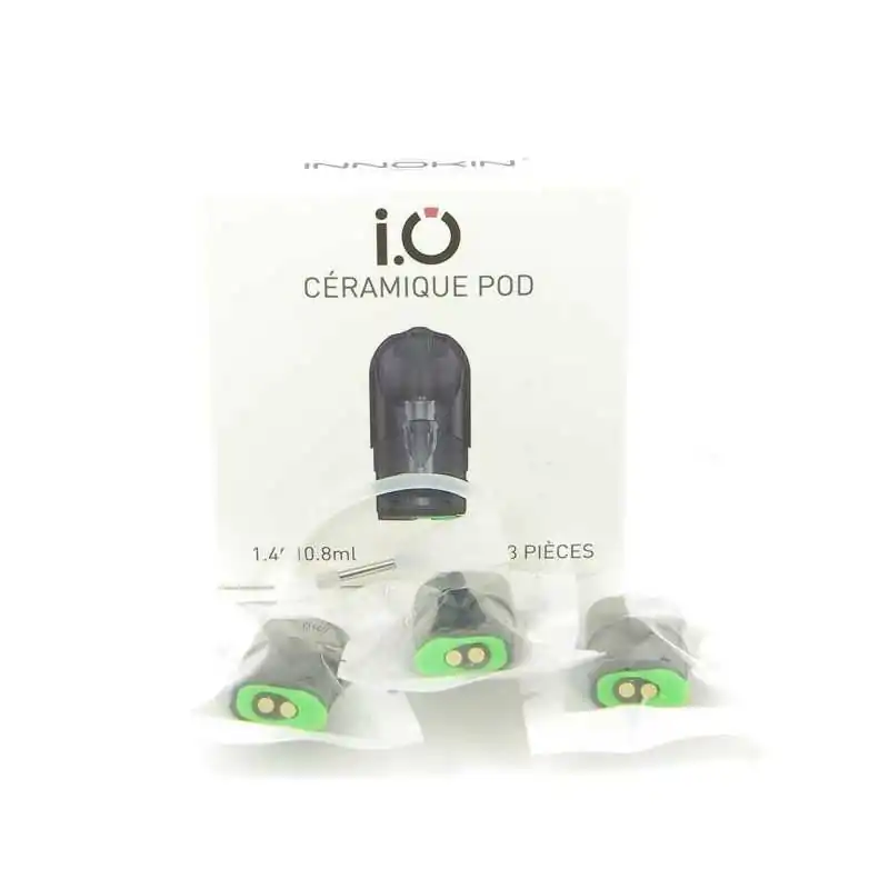 3er Pods Ceramic Pods für IO Innokin (0.8ml 1,4 ohm)Lieferumfang:&nbsp;3er Pack Ceramic Pods für IO Innokin (0.8ml 1,4 ohm)&nbsp;Für den IO Pod Verdampfer von InnokinCeramikköpfe8360Innokin10,90&nbsp;CHFsmoke-shop.ch10,90&nbsp;CHF