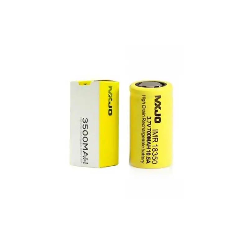 MXJO INR18350 700mAh - 10.5 A 18350 BatterieLieferumfang: 1x MXJO INR18350 700mAh - 10.5 AGröße: 18350Spannung: 3,6 VKapazität: 700&nbsp;mAhHöhe: 35 mmDurchmesser: 18,1 mmGewicht: 26 gWiederaufladbar: Ja8496MXJO Batterien7,50&nbsp;CHFsmoke-shop.ch7,50&nbsp;CHF