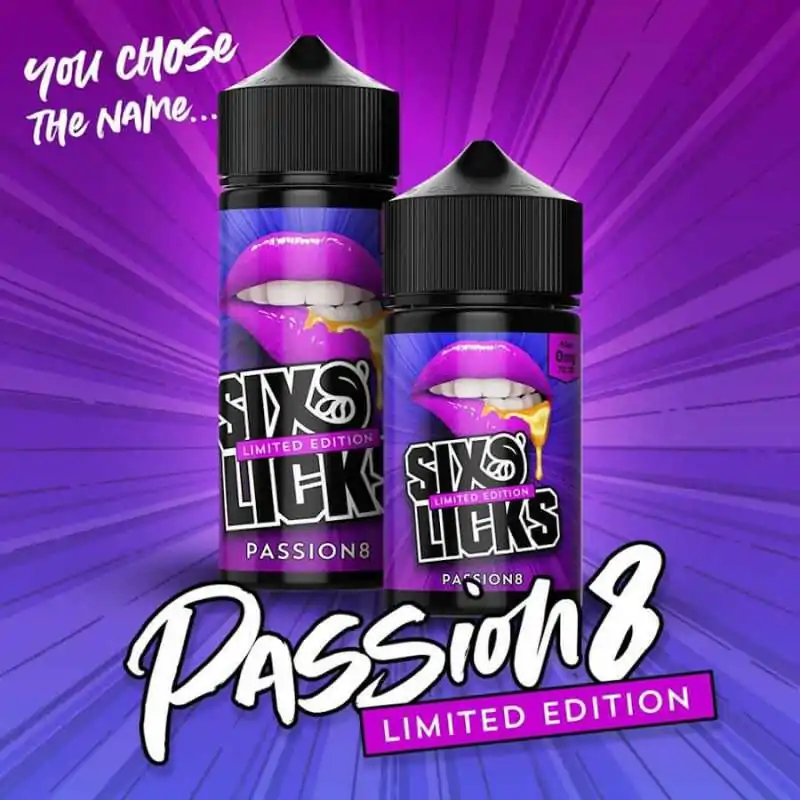 Passion 8 Limited Edition 100ml 0mg von Sixs LicksSix LicksPassion 8 Kurz vor der Weihnachtszeit haut Six Licks noch einmal zwei auf jeweils 6000 Stück limitierte Knaller für Euch raus!Nummer 2 der Reihe! - Ein atemberaubender Fruchtkick mit Passionsfrucht und Birne im perfekten, intensiven ArrangementAroma: Passionsfrucht, BirneInhalt: 100 ml überdosiert in einer 120 ml PlastikflascheMischungsverhältnis: 70 % VG / 30 % PGInhaltsstoffe: Propylenglycol, Glycerin, versch. Aromen, Wasser8665sixs Licks Liquids24,90 CHFsmoke-shop.ch24,90 CHF Passion 8 Limited Edition 100ml 0mg von Sixs LicksSix LicksPassion 8 Kurz vor der Weihnachtszeit haut Six Licks noch einmal zwei auf jeweils 6000 Stück limitierte Knaller für Euch raus!Nummer 2 der Reihe! - Ein atemberaubender Fruchtkick mit Passionsfrucht und Birne im perfekten, intensiven ArrangementAroma: Passionsfrucht, BirneInhalt: 100 ml überdosiert in einer 120 ml PlastikflascheMischungsverhältnis: 70 % VG / 30 % PGInhaltsstoffe: Propylenglycol, Glycerin, versch. Aromen, Wasser8665sixs Licks Liquids24,90 CHFsmoke-shop.ch24,90 CHF