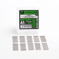 Wotofo - NexMesh Extreme A1 (0.16 Ohm - 17x8.5mm)Wotofo - NexMesh Extreme A1 Wotofo - NexMesh Extreme A1 (0.16 Ohm - 17x8.5mm)Das nexMesh Extreme A1 ist ein herkömmliches, gewebtes Siebgewebe, das Turbo A1 ein quadratisch gelochtes Siebplättchen und das Chill A1 ist mit einer gestanzten Wabenstruktur versehen. Turbo und Chill besitzen an den Seiten ungestanzte/ungelochte Streifen, die für den perfekten Kontakt mit den Polen sorgen. Zudem sind die Seiten glatt, wodurch das Einziehen der Watte besonders einfach gelingt.Die hier angebotenen Wotofo nexMESH Extreme Coils A1 sind mit einem Widerstand von 0,16 Ohm für das DL-Dampfen geeignet und können in einem Leistungsspektrum von 60 bis 80 Watt verwendet werden, wobei Wotofo einen Leistungsbereich von 70 bis 75 Watt empfiehlt.EigenschaftenMaterial: A1Widerstand: 0,16 OhmLeistungsbereich: 60 - 80 Watt (empfohlen 70 - 75 Watt)für DL8691Wotofo 8,00 CHFsmoke-shop.ch8,00 CHF Wotofo - NexMesh Extreme A1 (0.16 Ohm - 17x8.5mm)Wotofo - NexMesh Extreme A1 Wotofo - NexMesh Extreme A1 (0.16 Ohm - 17x8.5mm)Das nexMesh Extreme A1 ist ein herkömmliches, gewebtes Siebgewebe, das Turbo A1 ein quadratisch gelochtes Siebplättchen und das Chill A1 ist mit einer gestanzten Wabenstruktur versehen. Turbo und Chill besitzen an den Seiten ungestanzte/ungelochte Streifen, die für den perfekten Kontakt mit den Polen sorgen. Zudem sind die Seiten glatt, wodurch das Einziehen der Watte besonders einfach gelingt.Die hier angebotenen Wotofo nexMESH Extreme Coils A1 sind mit einem Widerstand von 0,16 Ohm für das DL-Dampfen geeignet und können in einem Leistungsspektrum von 60 bis 80 Watt verwendet werden, wobei Wotofo einen Leistungsbereich von 70 bis 75 Watt empfiehlt.EigenschaftenMaterial: A1Widerstand: 0,16 OhmLeistungsbereich: 60 - 80 Watt (empfohlen 70 - 75 Watt)für DL8691Wotofo 8,00 CHFsmoke-shop.ch8,00 CHF