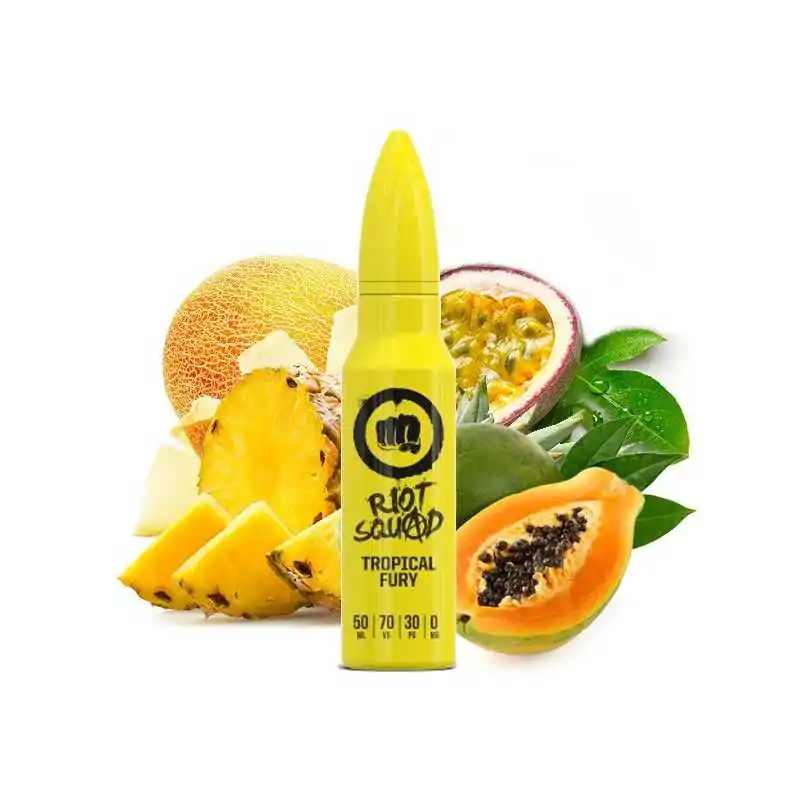 Tropical Fury 50ml von Riot Squad 70/30Lieferumfang: 50ml Tropical Fury 50ml Riot Squad UK Premium Liquidsgeliefertin cooler Patronen FlascheGeschmack: Spritzige Ananas und Kiwi , exotisch harmoniert und erfrischend Leckerüberdosiertes Aromen aus England (perfekt für Nikotinshots oder zum pur dampfen)&nbsp;PG / VG-Verhältnis: 30% / 70%Erhältlich in 0 mg Nikotin6409Riot Squad18,90&nbsp;CHFsmoke-shop.ch18,90&nbsp;CHF