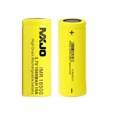 MXJO IMR18500 - 1000mAh, 3,7V (15A) Li-Ion-Akku 18500