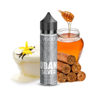 VGOD Cubano Silver 50 ml - shortfillGeschmack: "Eine authentische kubanische Zigarre, verfeinert mit einem Hauch Vanille und karamelisiertem braunem Zucker."Empfohlene Reifezeit: direkt dampfbarInhalt: 50ml in einer 60ml Chubby Flasche 8784Vgod 18,90 CHFsmoke-shop.ch18,90 CHF