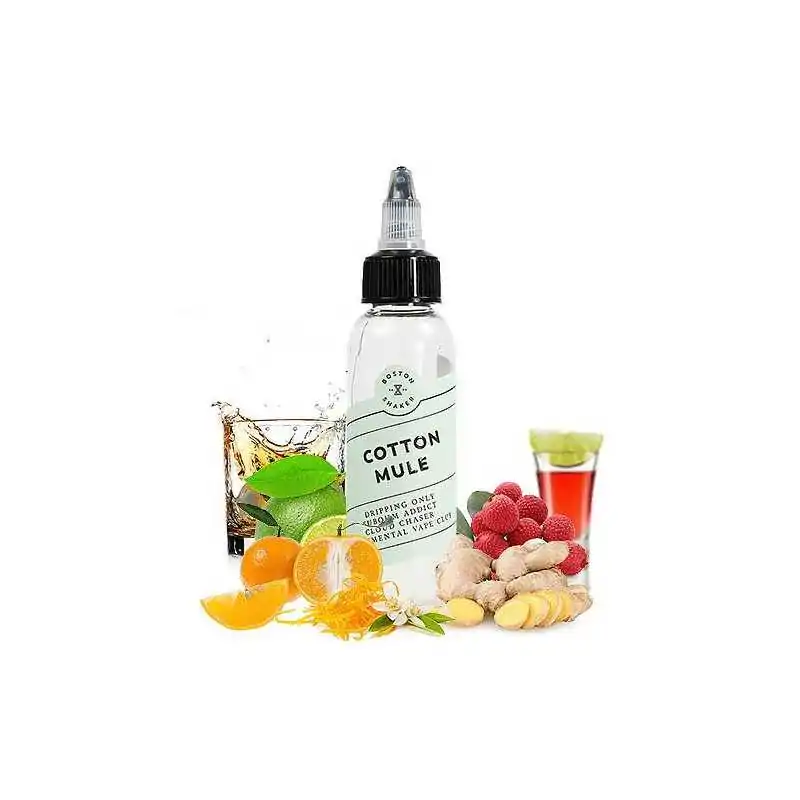 Cotton Mule - 40 ML - BOSTON SHAKER VAPECocktail aus Whisky, Litschi, Limette, Orange und Ingwer. Boston Shaker Vape E-Liquids sind in einer 60-mL-Plastikflasche verpackt, die mit 40 mL Cotton Mule E-Liquid in 0 mg Nikotin gefüllt ist. Mischen Sie 'n' Vape E-Liquid mit einer Überdosis an Aromen, die auf 60 mL mit Base, Booster oder beidem gefüllt werden sollen. Zusammensetzung 30%PG/70%VG.8839Boston Shaker Vape 8,00 CHFsmoke-shop.ch8,00 CHF Cotton Mule - 40 ML - BOSTON SHAKER VAPECocktail aus Whisky, Litschi, Limette, Orange und Ingwer. Boston Shaker Vape E-Liquids sind in einer 60-mL-Plastikflasche verpackt, die mit 40 mL Cotton Mule E-Liquid in 0 mg Nikotin gefüllt ist. Mischen Sie 'n' Vape E-Liquid mit einer Überdosis an Aromen, die auf 60 mL mit Base, Booster oder beidem gefüllt werden sollen. Zusammensetzung 30%PG/70%VG.8839Boston Shaker Vape 8,00 CHFsmoke-shop.ch8,00 CHF