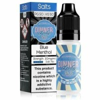 Dinner Lady Blue Menthol Salt Nic 10ml E-liquid TPD2 20mg Nikotinsalz