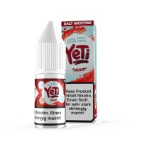 Yeti Salt - Nikotinsalz - Cherry - 20 mg NikotinsalzLieferumfang: 1x Yeti Nikotinsalz - Cherry 20mgGeschmack: Kirsche mit einem hauch Menthol Inhalt: 10 mlNikotingehalt: 20mg Mischverhältnis: 40% PG / 60% VGInhaltstoffe: Propylenglykol, pflanzliches Glyzerin, AromenSchnelle NikotinaufnahmeSanfteres Gefühl im Hals, trotz höherer Dosierungneutralerer GeschmackOptimal nutzbar für POD Systeme oder MTL Tanks8886Yeti E-Liquid UK5,50 CHFsmoke-shop.ch5,50 CHF