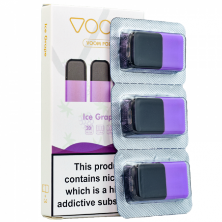 Voom Pod Salts - ICE Grape 20 MG (3 Pods)