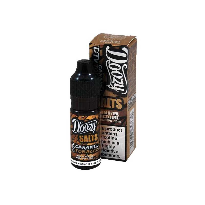 10 ml DOOZY SALTS Caramel Tobacco 50/50 - NikotinsalzLieferumfang: 10 ml DOOZY SALTS Caramel Tobacco 50/50 - 20MG oder 10mg  - E-LIQUID - NikotinsalzCaramel Tobacco E liquid von Doozy Salts ist eine rauchige, süße Mischung mit einem cremigen Finish. Der dunkle und reichhaltige Geschmack des Tabaks wird durch die butterartigen Untertöne von Karamell ergänzt.Caramel Tobacco E liquid von Doozy Salts verwendet Salz-Nikotin. Salt Nic ist geschmeidiger als Standard-E-Flüssig, ohne die Nikotinstärke zu verlieren.50/50 PG/VG8992Doozy Liquids6,50 CHFsmoke-shop.ch6,50 CHF