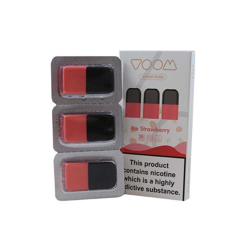 Voom Pod Salts - ICE Strawberry 20 MG (3-er Pack) Voom Pod Salts - ICE Strawberry 20 MG (3-er Pack)