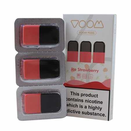 Voom Pod Salts - ICE Strawberry 20 MG (3-er Pack) Voom Pod Salts - ICE Strawberry 20 MG (3-er Pack)