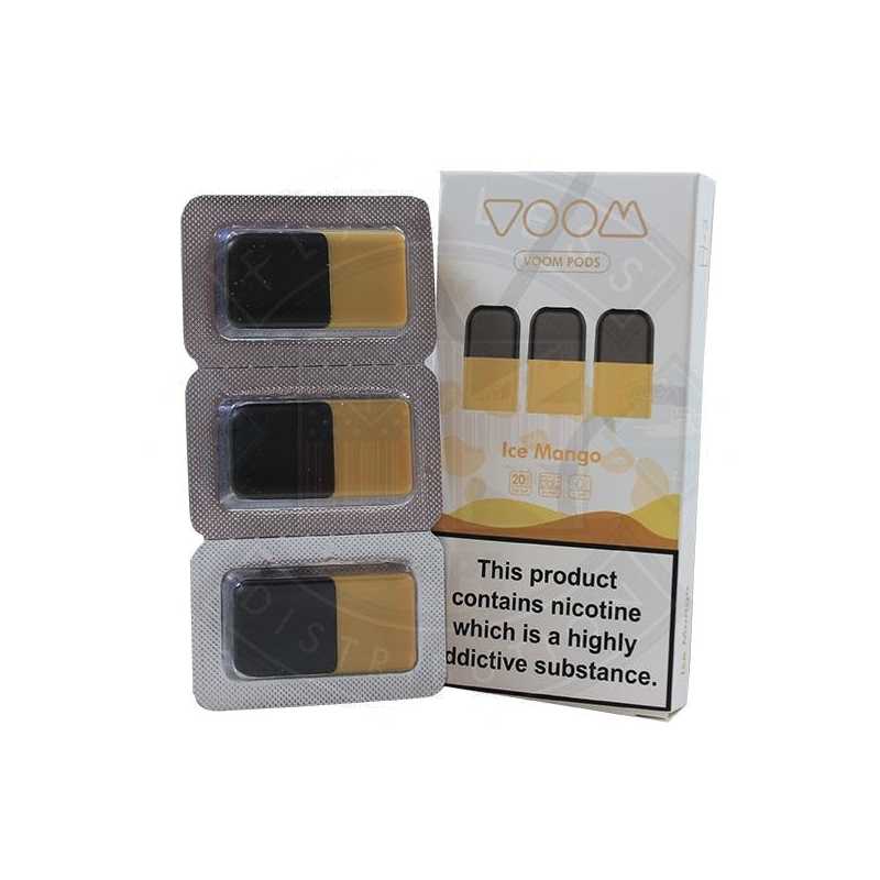 Voom Pod Salts - ICE Mango 20 MG (3-er Pack) Voom Pod Salts - ICE Mango 20 MG (3-er Pack)