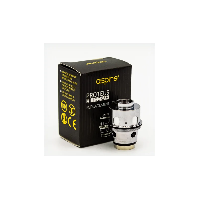 Proteus E- Hookah Coil 0.16 Ohm VerdampferkopfLieferumfang: 1x Proteus V2 E Hookah Coil 0.16 Ohm VerdampferkopfDie passenden Verdampferköpfe / Coils zum Proteus V2 E-Hookah von Aspire 0.16 ohm  6801Aspire5,00 CHFsmoke-shop.ch5,00 CHF