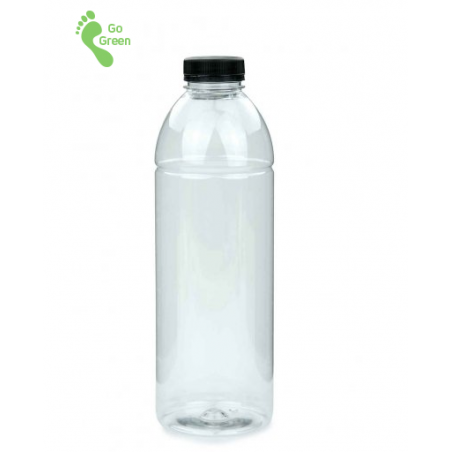 PET Smoothie Flasche klar 1 Liter mit Originalität-Schraubverschluss PET Smoothie Flasche klar 1 Liter mit Originalität-Schraubverschluss